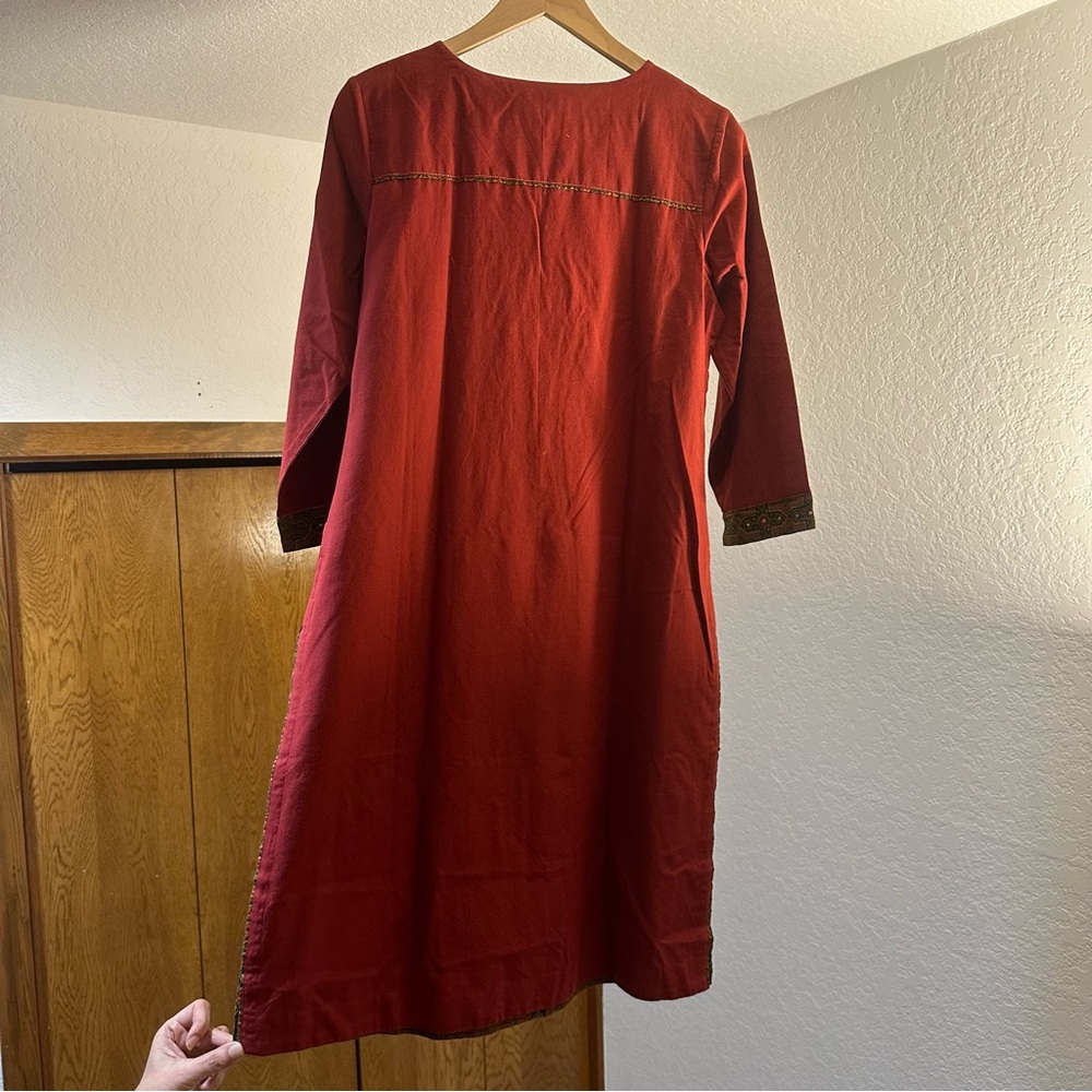 New Red fabindia Kurta (Tunic) - Picture 2 of 6